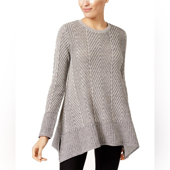 JEANNE PIERRE 100% Cotton Cozy Knit Tunic Sweater - Picture 1 of 11
